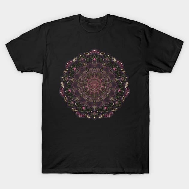 Pretty And Pink Mandala T-Shirt by SheaBondsArt